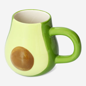 MUG WITH HANDLE AVOCADO SHAPE GREEN