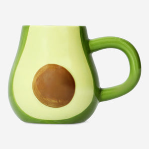 MUG WITH HANDLE AVOCADO SHAPE GREEN