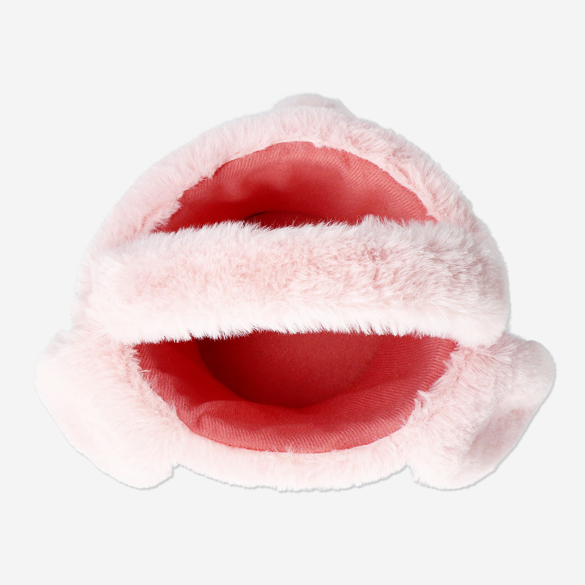 Pembe Peluş Tavşan Şeklinde Sepet