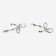 EARRINGS SILVER BOWS 2PC