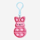 KEYCHAIN PRESS CLICKING TOY BUNNY