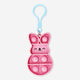 KEYCHAIN PRESS CLICKING TOY BUNNY