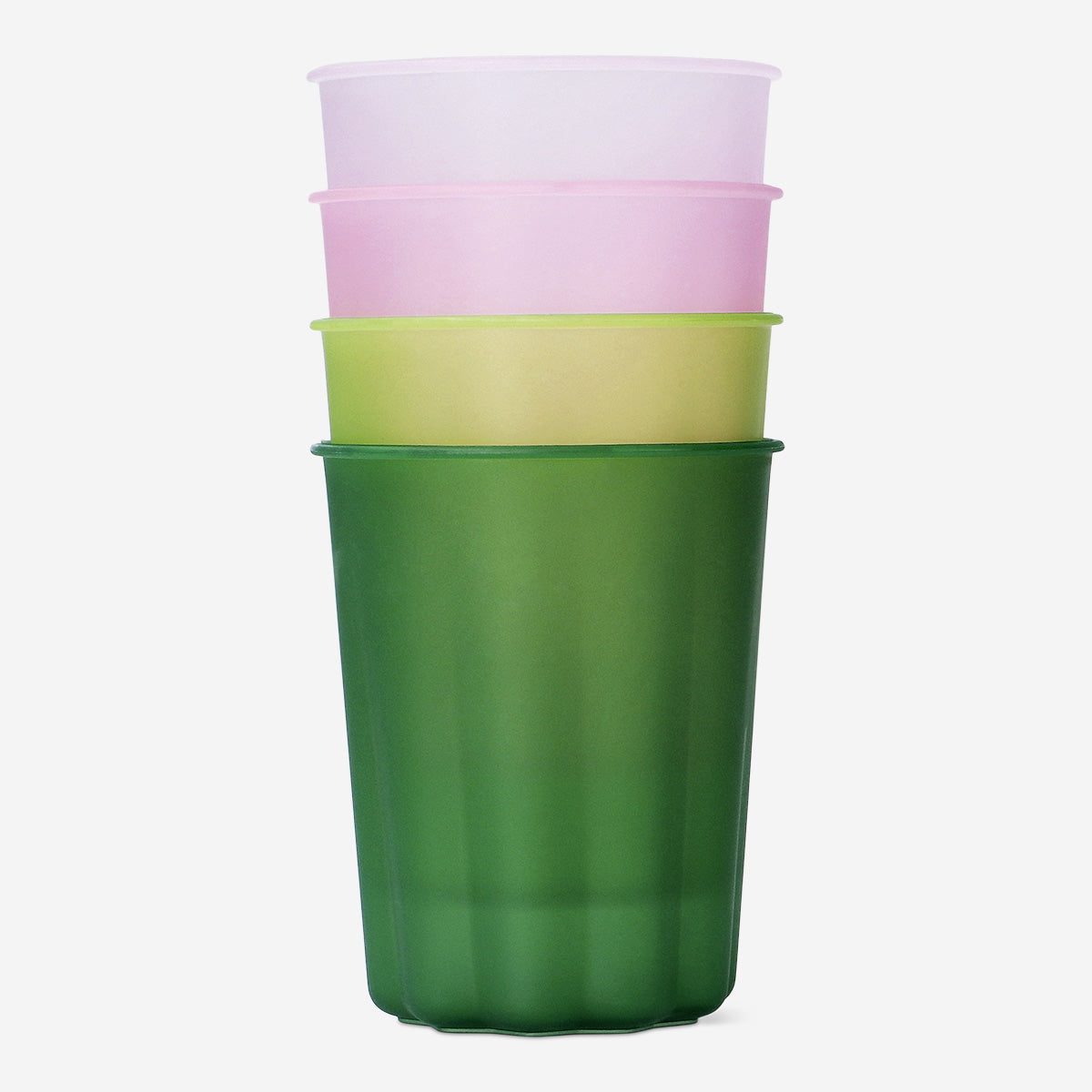 4'lü Mat Plastik Bardak Seti