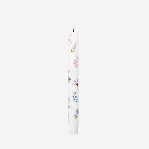 Çiçek Desenli LED Mum 24 cm