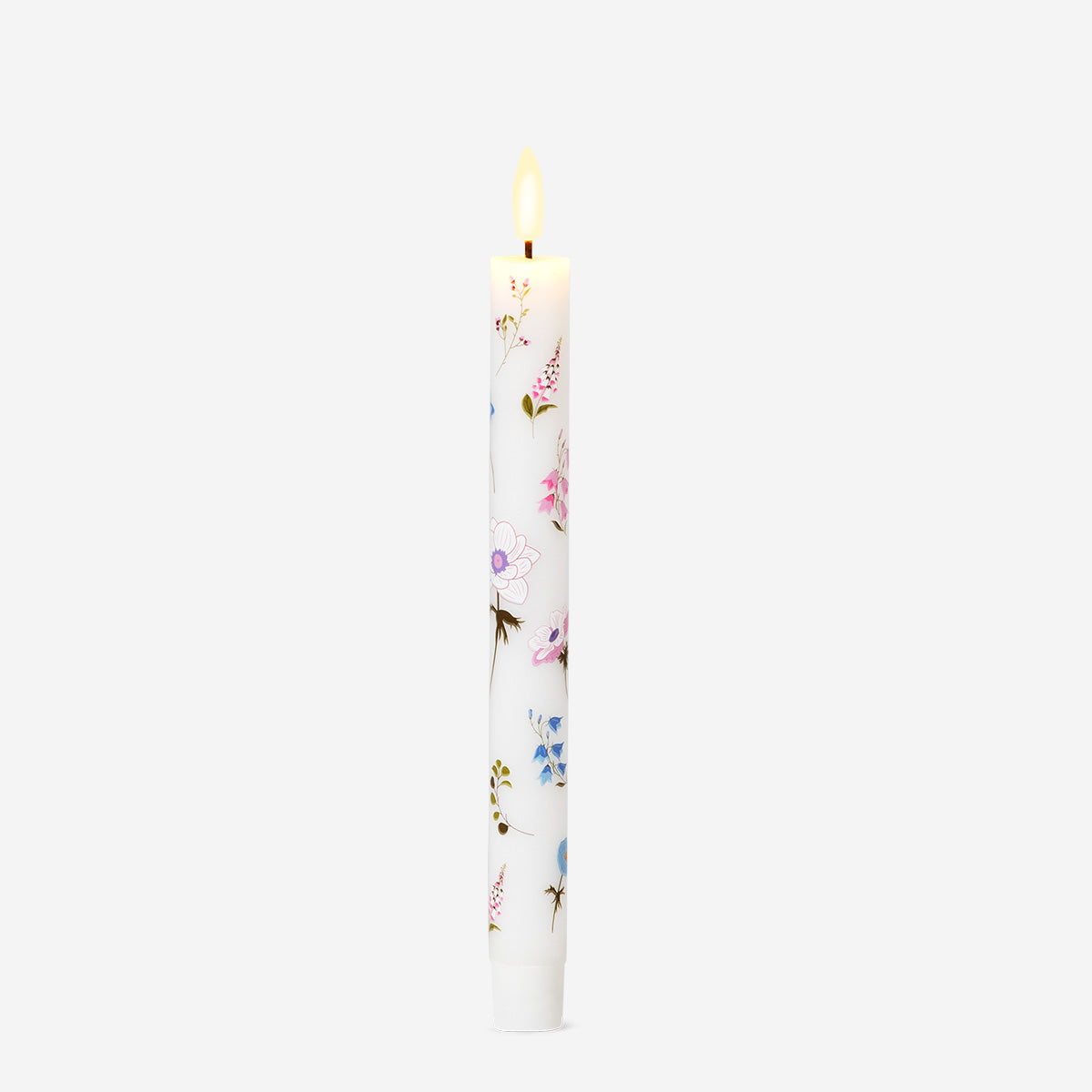 Çiçek Desenli LED Mum 24 cm