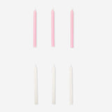 CANDLE DINNER H: 15CM DIA 1,2CM 6 PCS