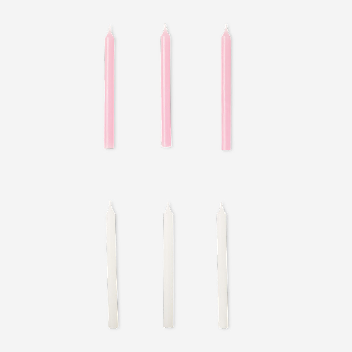 CANDLE DINNER H: 15CM DIA 1,2CM 6 PCS