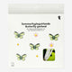 GARLAND FELT SMALL FLOWERS AND BUTTERFLY 3 M