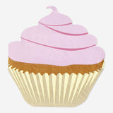 16'lı Pembe Cupcake Şeklinde Kağıt Peçete