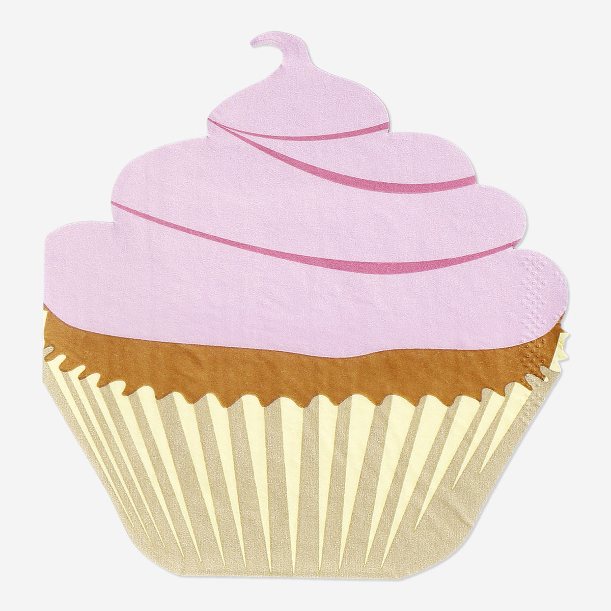 16'lı Pembe Cupcake Şeklinde Kağıt Peçete