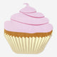 16'lı Pembe Cupcake Şeklinde Kağıt Peçete