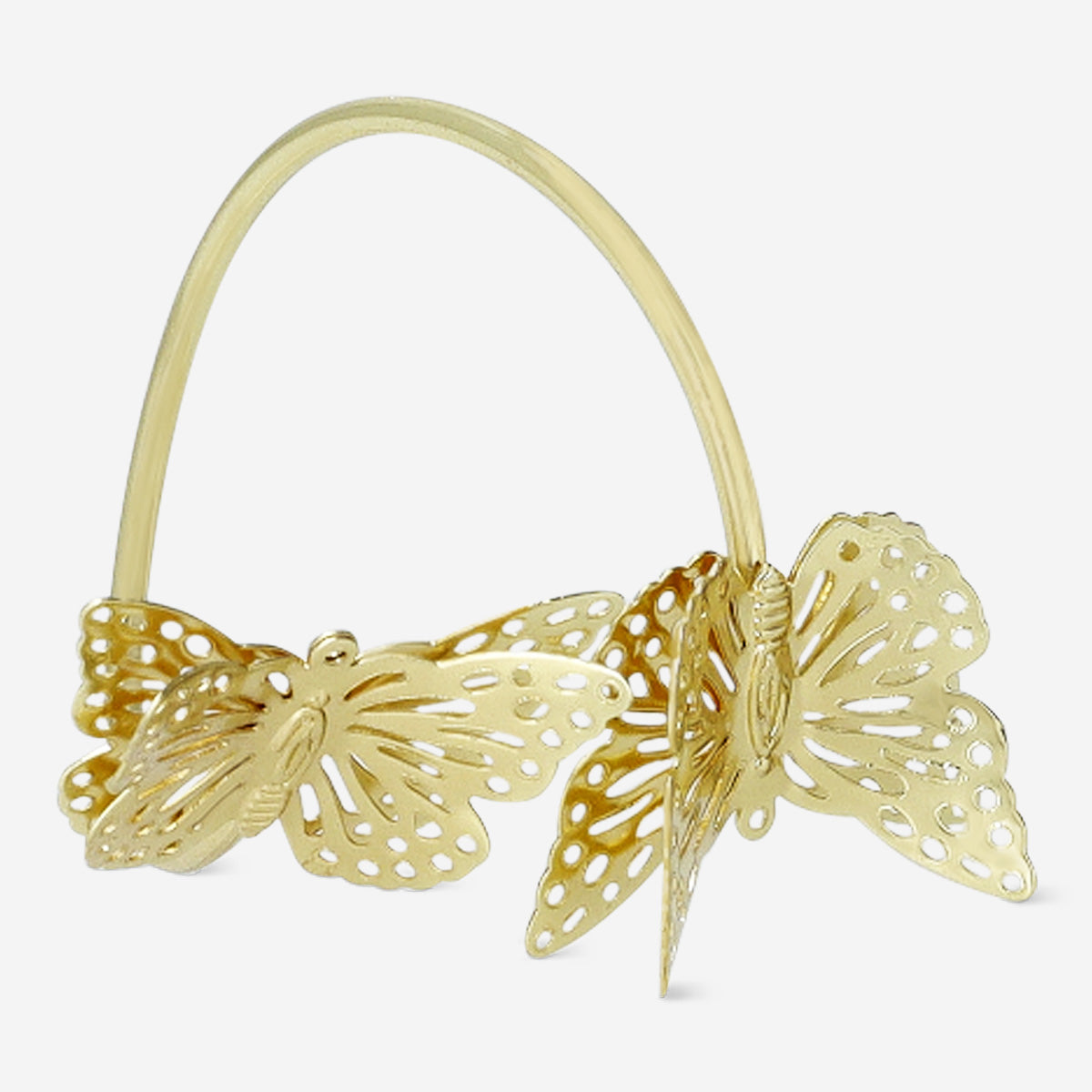 NAPKIN RING BUTTERFLY SHAPE GOLD