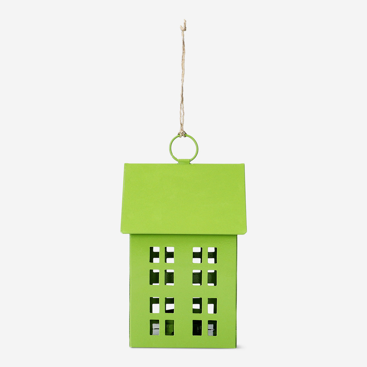 LED LANTERN METAL AS HOUSE GREEN