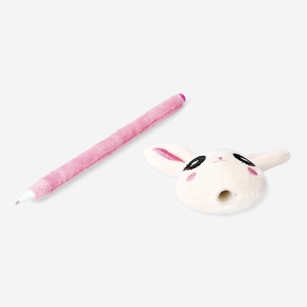 Pembe Peluş Tavşan Detaylı Tükenmez Kalem