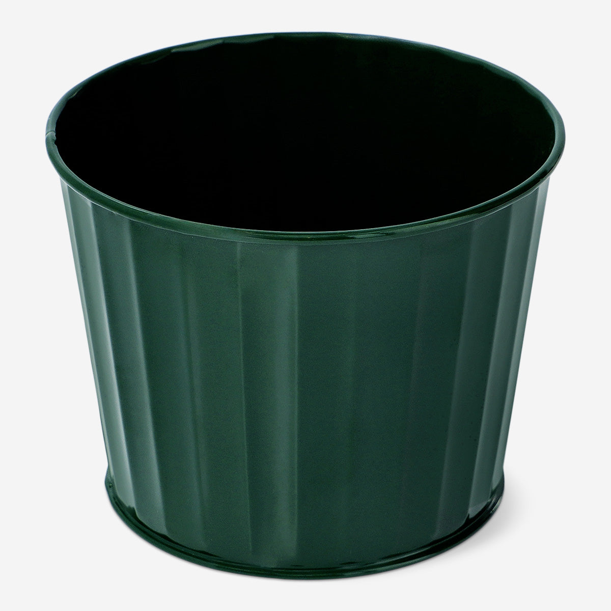 Koyu Yeşil Çinko Saksı 10 cm x 8 cm
