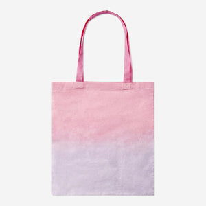 Pembe Renk Geçişli Bez Çanta