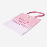 Pembe Renk Geçişli Bez Çanta