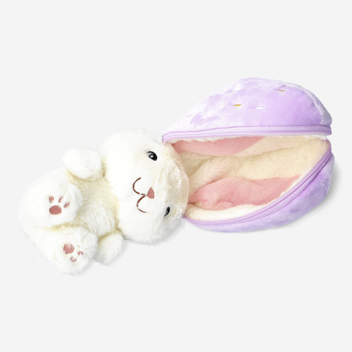 TEDDY BUNNY IN AN EASTEREGG PURPLE
