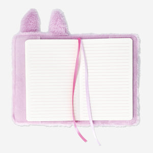 Pembe Peluş Kedi Kaplamalı Defter
