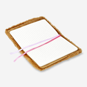 Kahverengi Peluş Tavşan Kaplamalı A5 Defter