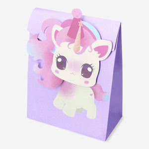 Pembe Unicorn Şeklinde Hediye Poşeti