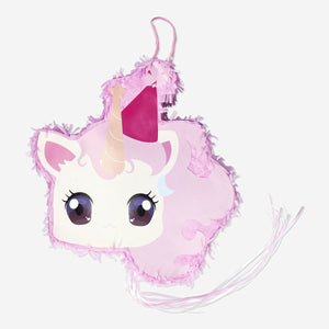 Pembe Unicorn Şeklinde İçi Doldurulabilir Duvar Süsü