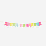 GARLAND PAPER HAPPY BIRTHDAY 3 M