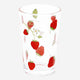 Çilek Desenli Cam Bardak 220 ml