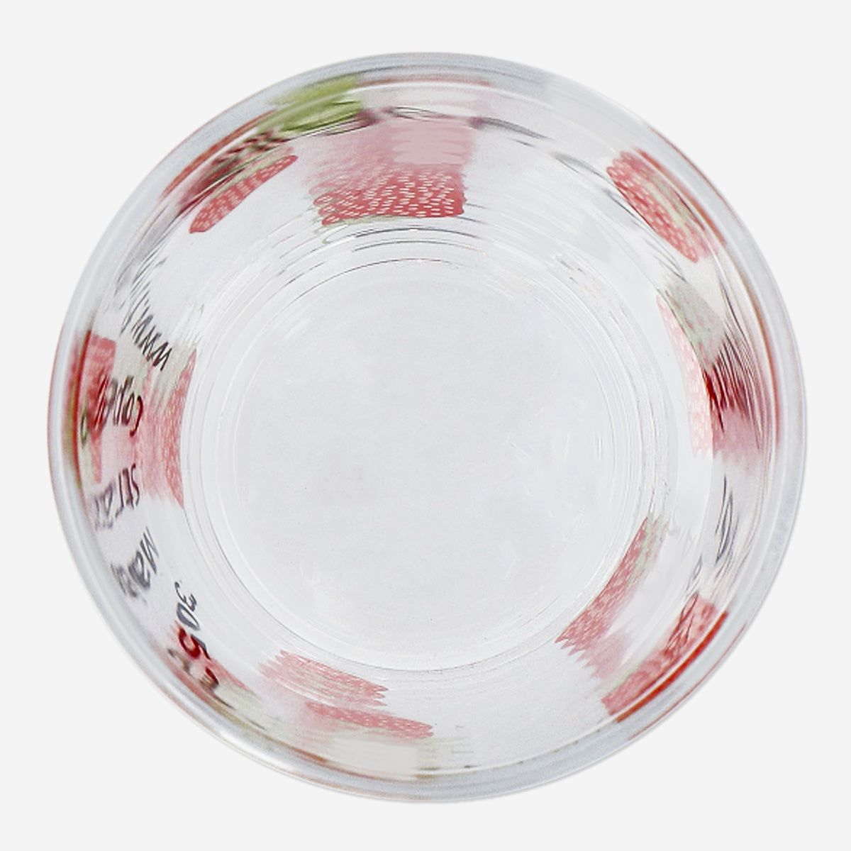 Çilek Desenli Cam Bardak 220 ml