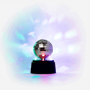 ROTATING DISCO LIGHT FOR TABLE WITH COLOUR LIGHT