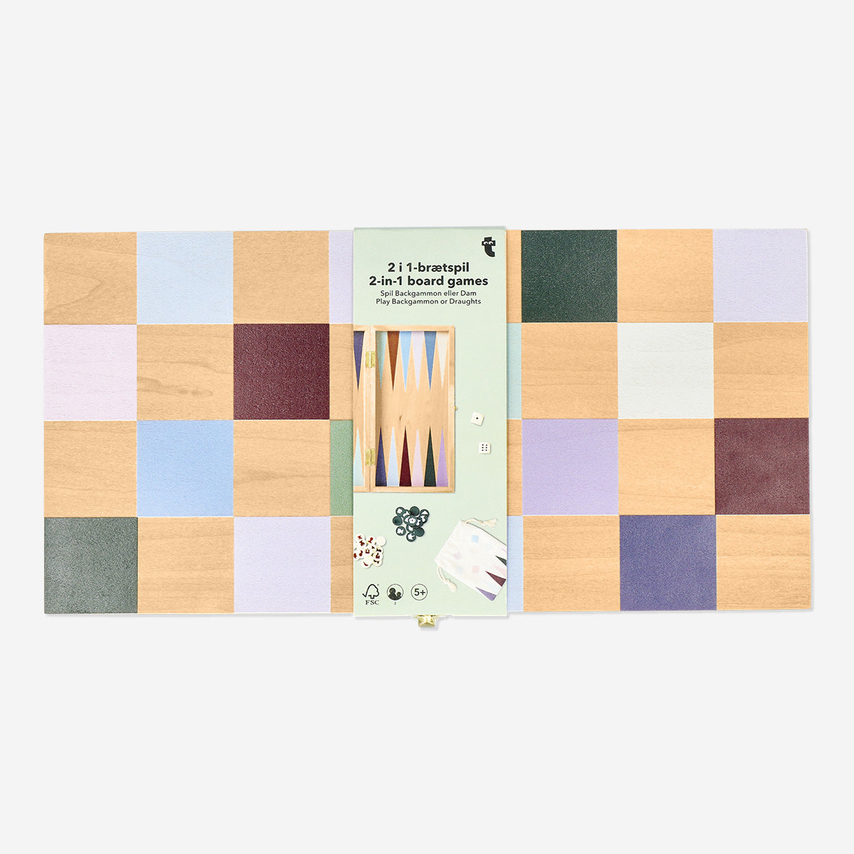GAME BACKGAMMON & CHECKERS 2 IN 1