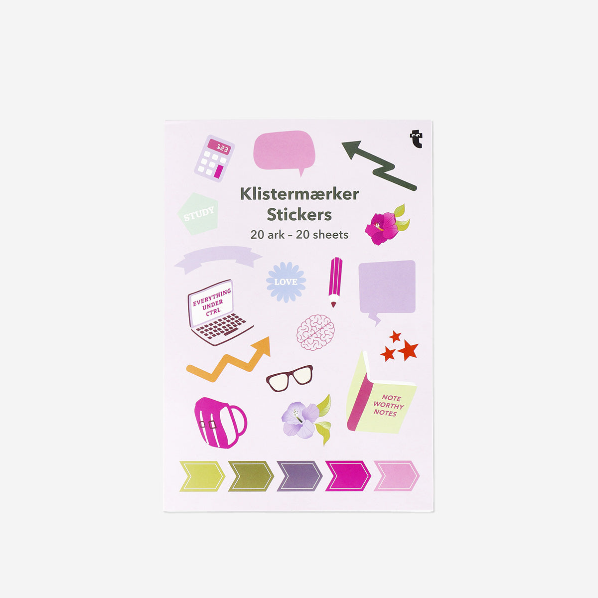 20 Sayfalı Çok Renkli Sticker Seti