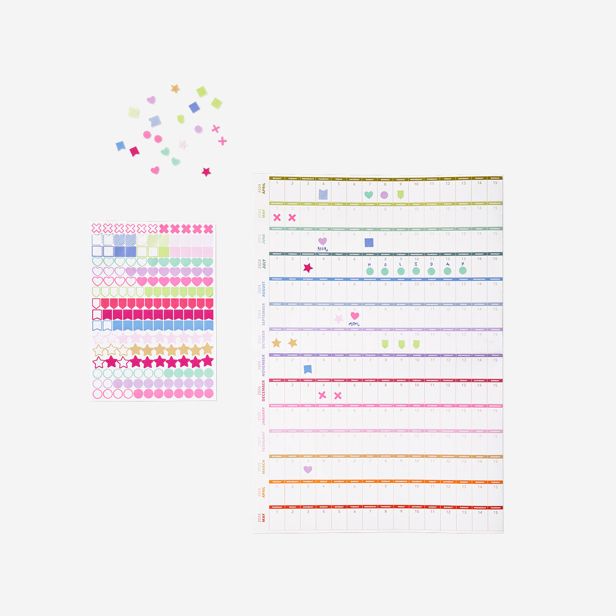 2025-2026 Stickerlı Duvar Takvimi