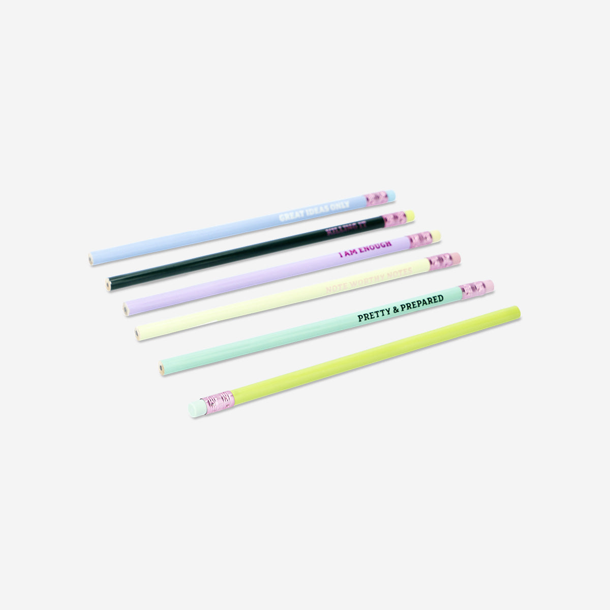 PENCILS W. STATEMENTS 6 PCS