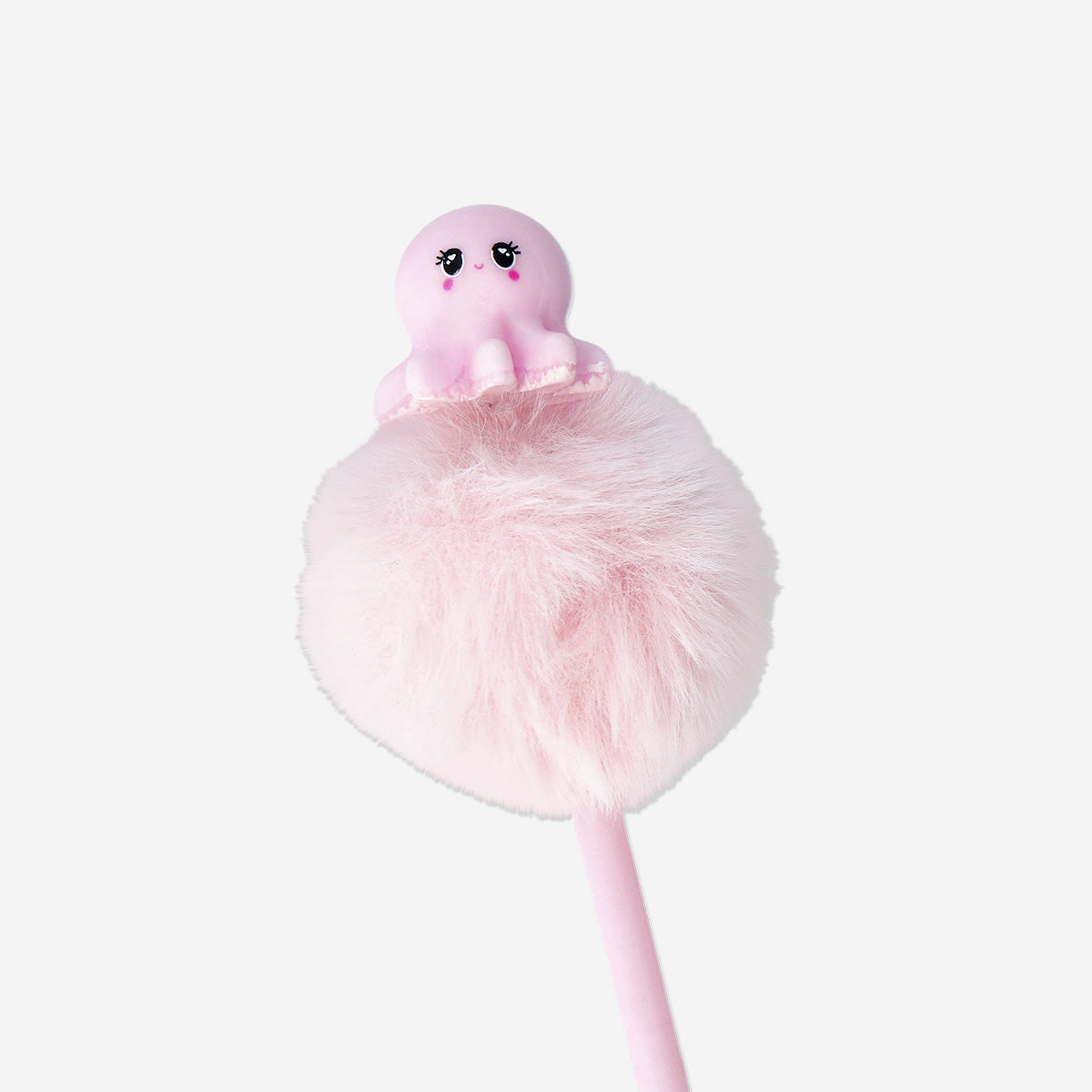 Pembe Ponpon Detaylı Tükenmez Kalem