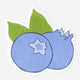 NAPKIN SHAPED AS BLUEBERRY 16PCS