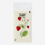 NAPKIN COCKTAIL STRAWBERRY AOP 16PCS