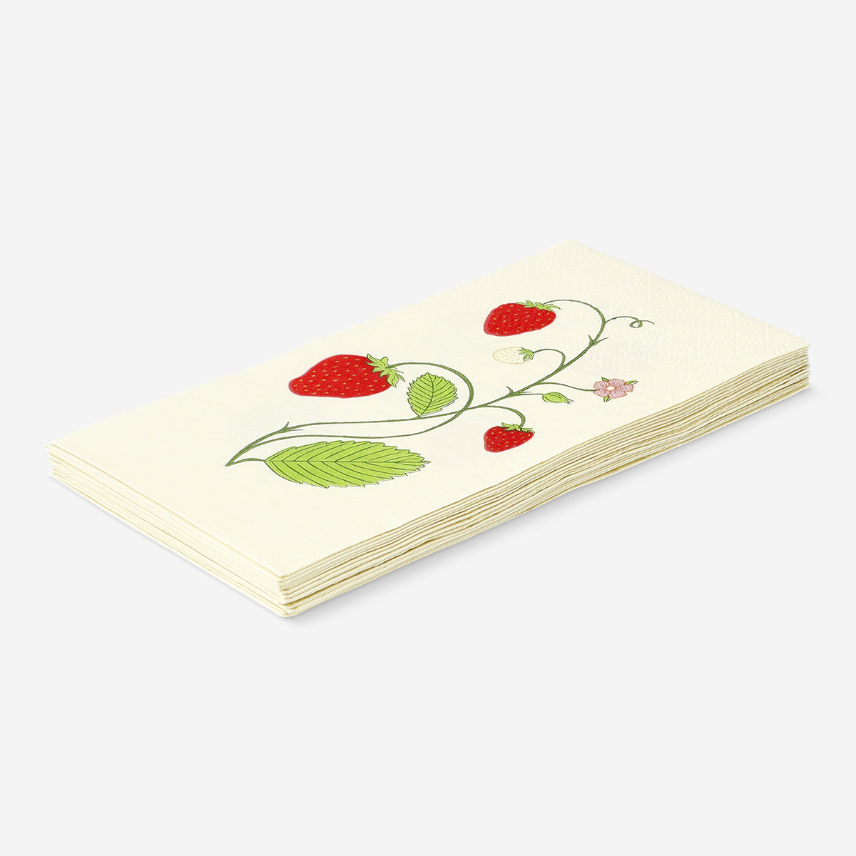 NAPKIN COCKTAIL STRAWBERRY AOP 16PCS