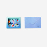 CARD W ENVELOPE SEA CREATURES