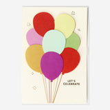 CARD W ENVELOPE LAYERS BALLONS