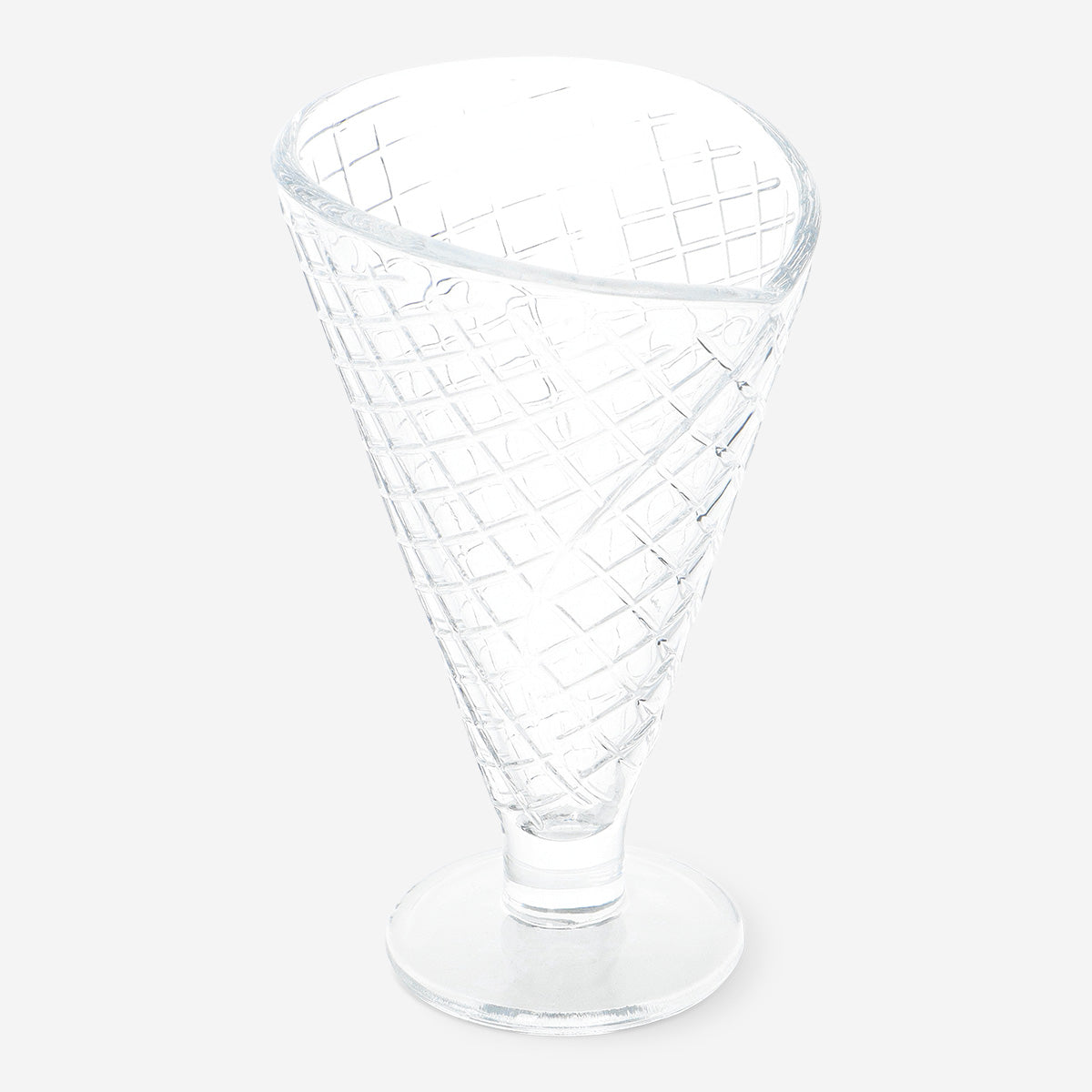 ICE CREAM BOWL GLASS D9,5XH16,5CM