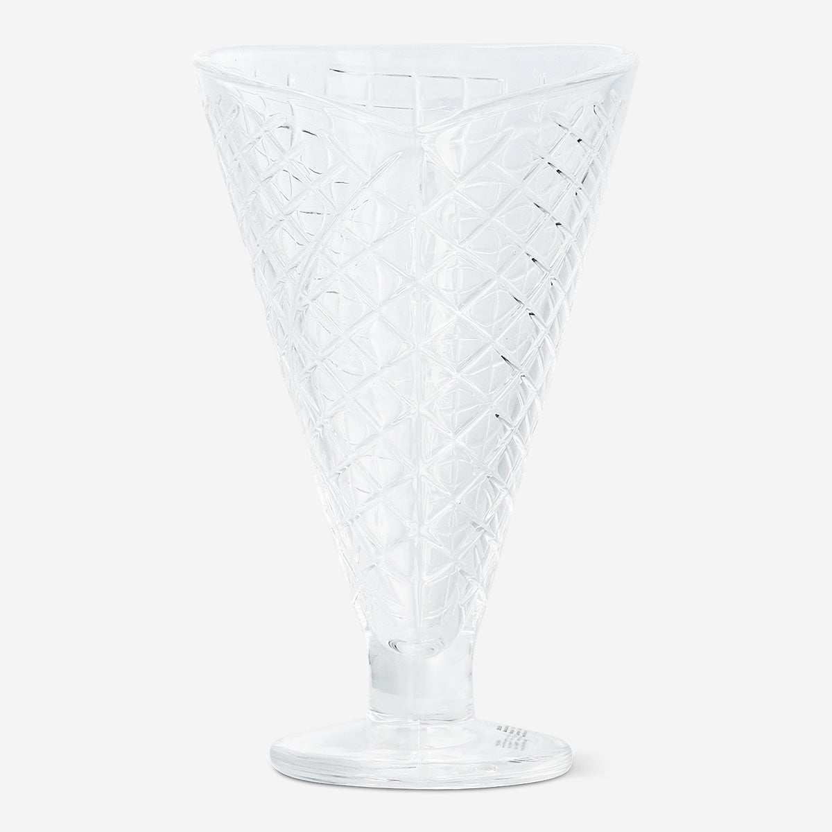 ICE CREAM BOWL GLASS D9,5XH16,5CM