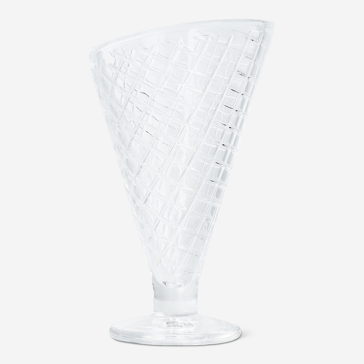 ICE CREAM BOWL GLASS D9,5XH16,5CM