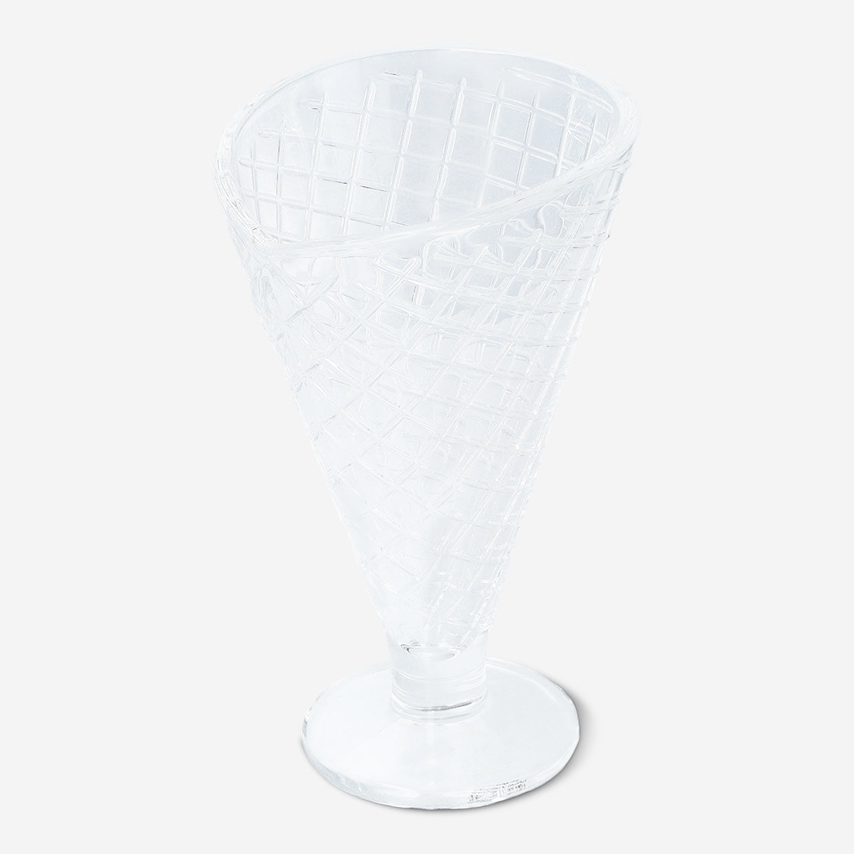 ICE CREAM BOWL GLASS D9,5XH16,5CM