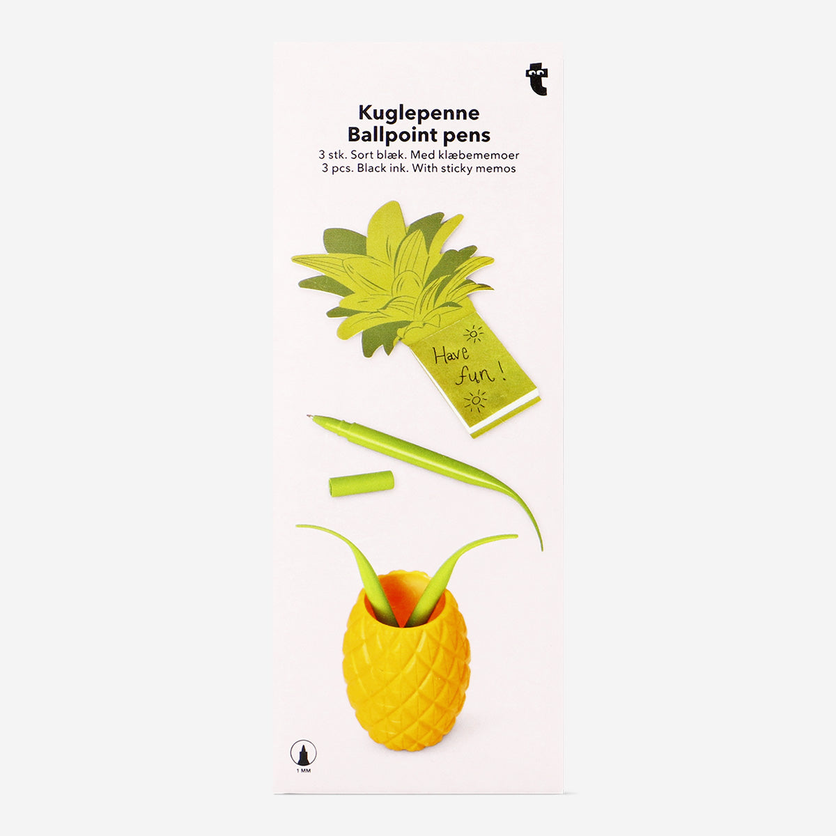 Ananas Şeklinde Tükenmez Kalem Seti