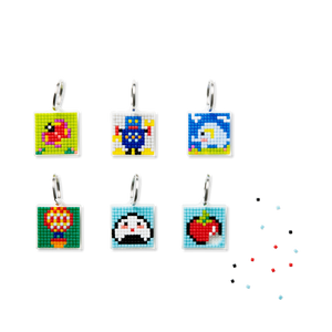 DIY KEYRINGS BEADS PIXEL SET