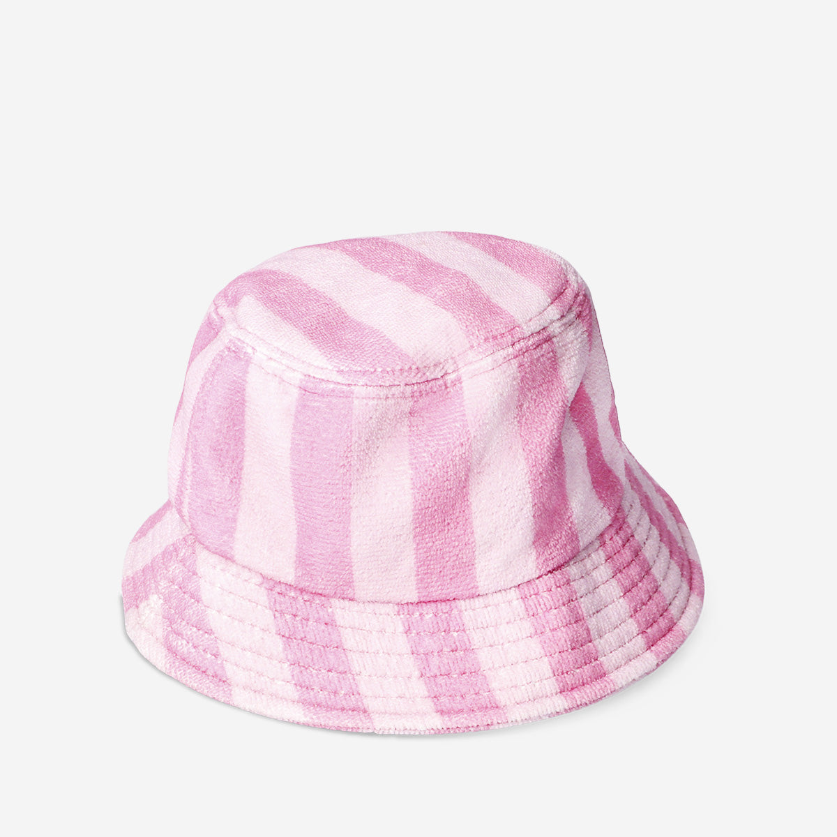 Pembe Çizgili Bucket Şapka
