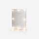MIRROR FOR WALL MAKEUP W INTEGRATED LIGHTS 30X40CM