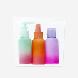 3'lü Yaz Temalı Seyahat Şişe Seti 80 ml