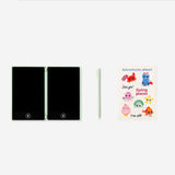LCD SCREEN AS PASSPORT W. STICKERS